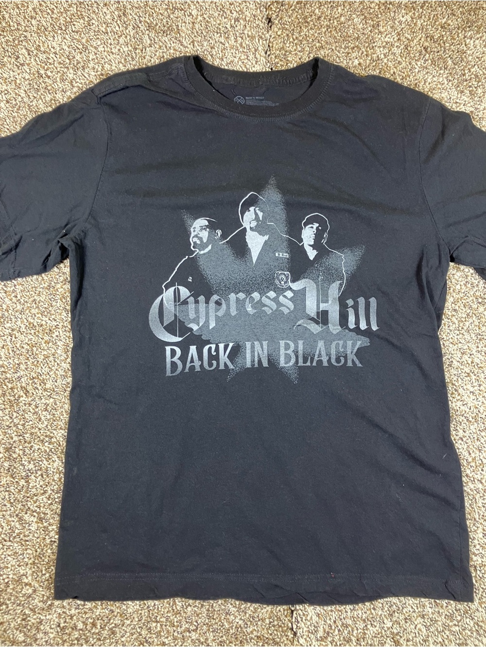Cypress Hill Back In Black Graphic Tee - Black